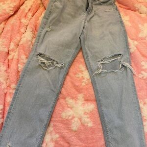 American Eagle Outfitters Light Blue High Rise Jeans